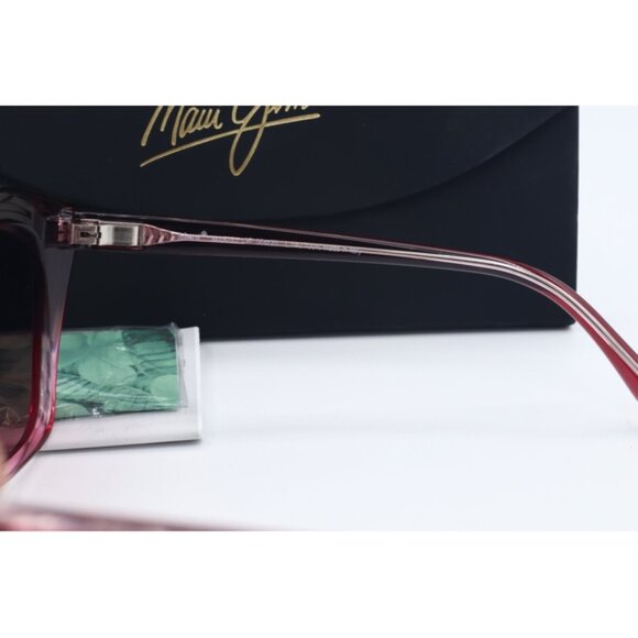 Maui Jim Lotus MJ 827-13F Pink Cat Eye Sunglasses Maui Rose polarized Lenses 56m main image 5